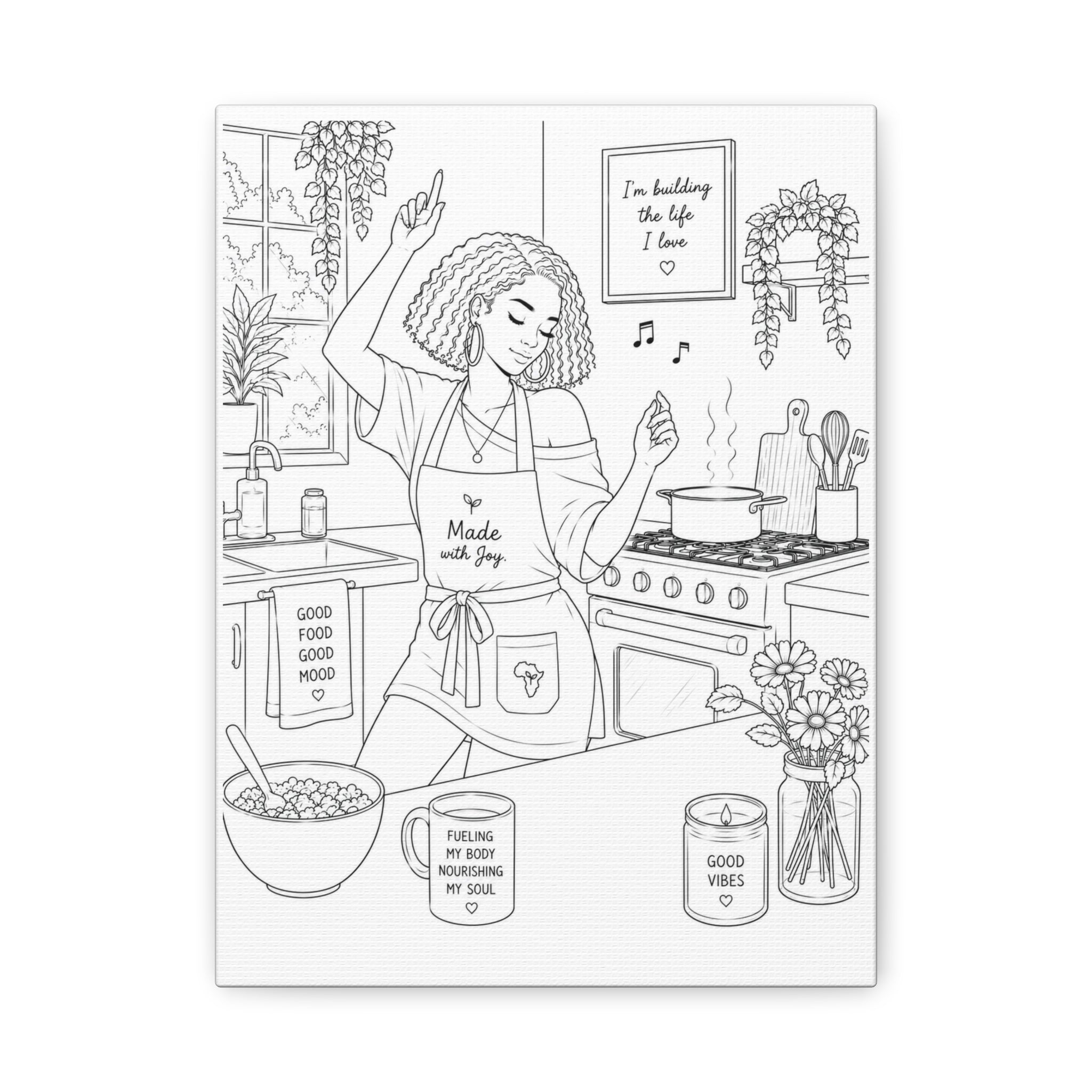 Good Vibes in the Kitchen (Bob) | Paint & Sip Canvas