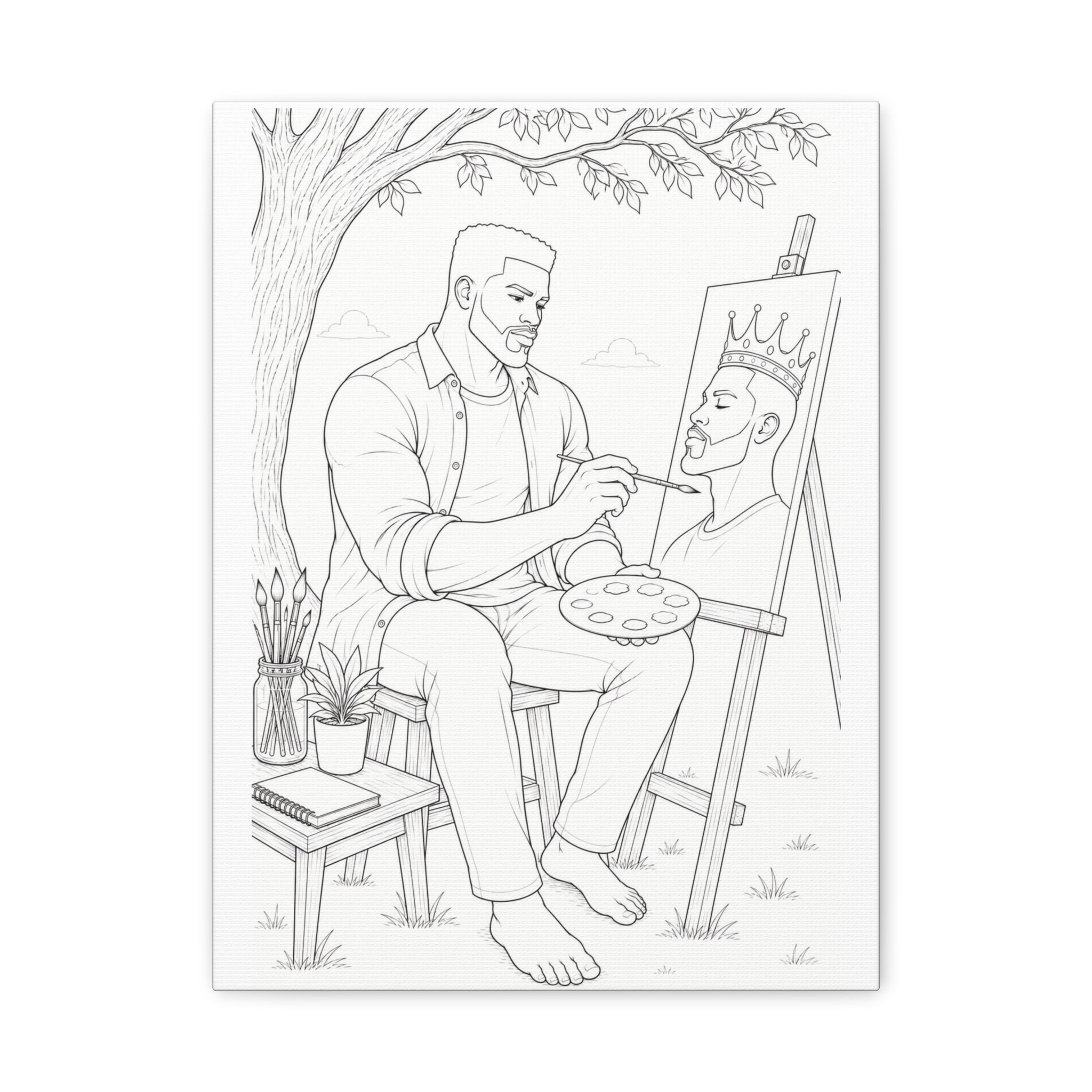 The Artist's Retreat (Box Taper) | Paint & Sip Canvas