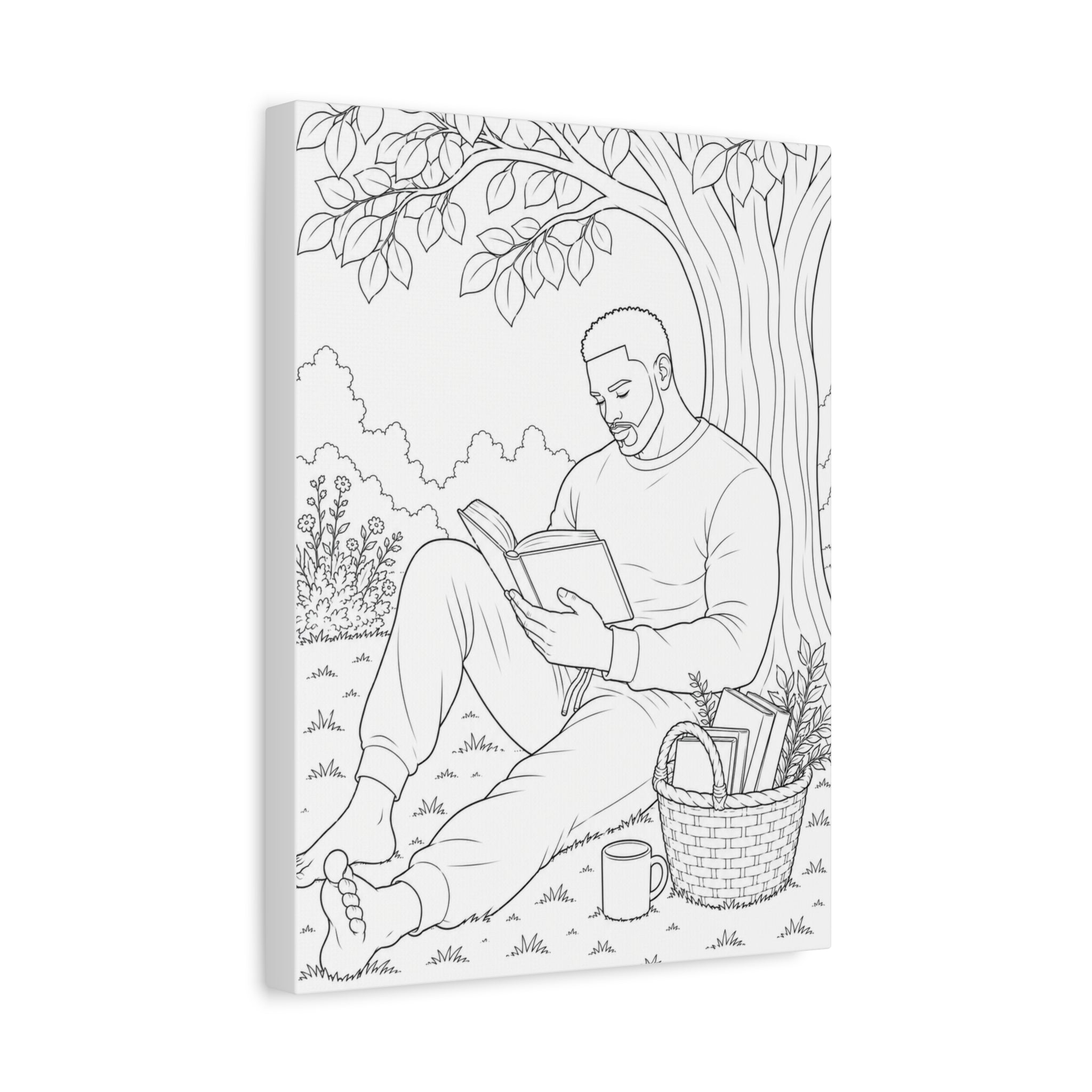 Pages & Peace (Fade) | Paint & Sip Canvas