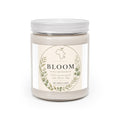 Bloom Scented Soy Candles with White Lid, 9oz