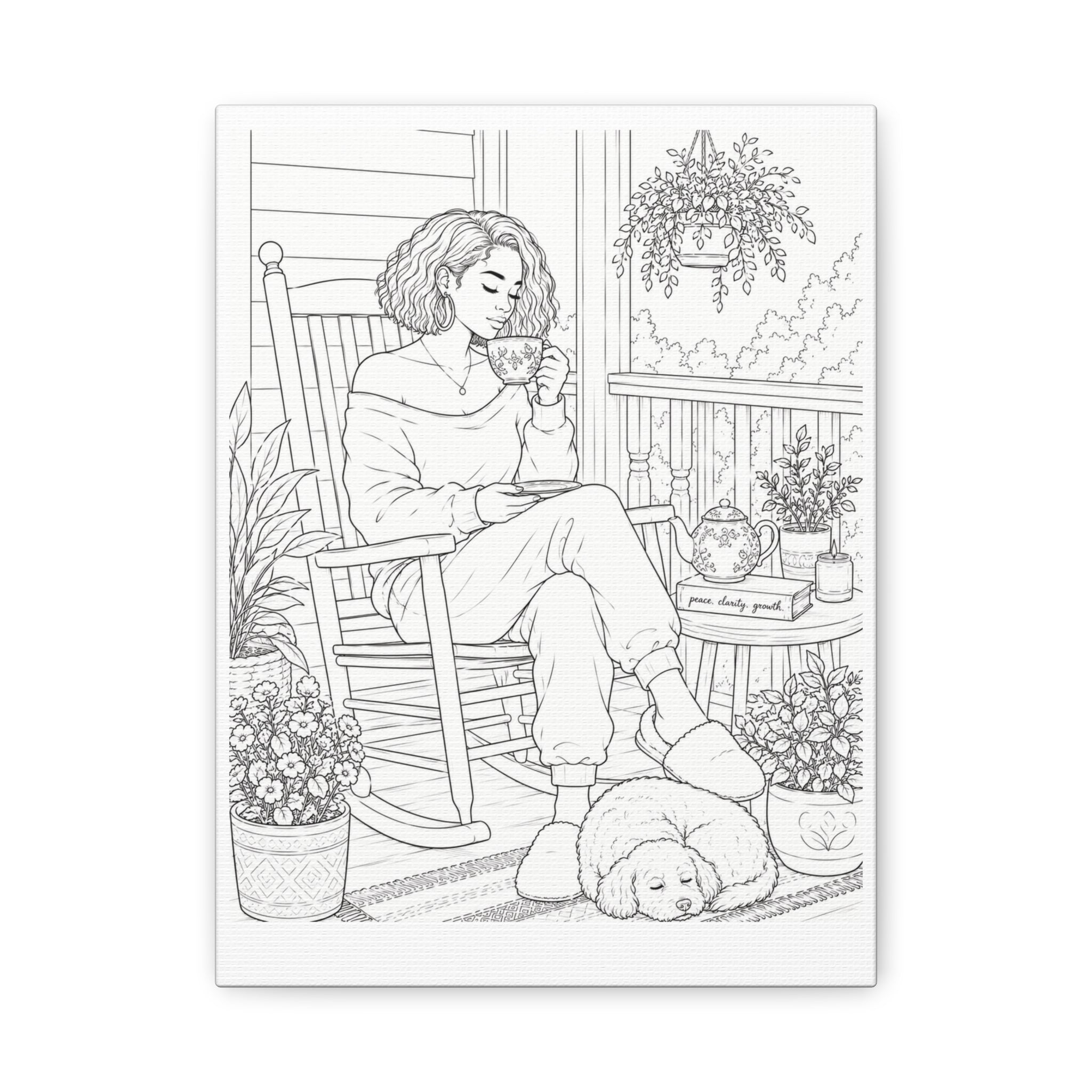 Morning on the Porch (Bob) | Paint & Sip Canvas