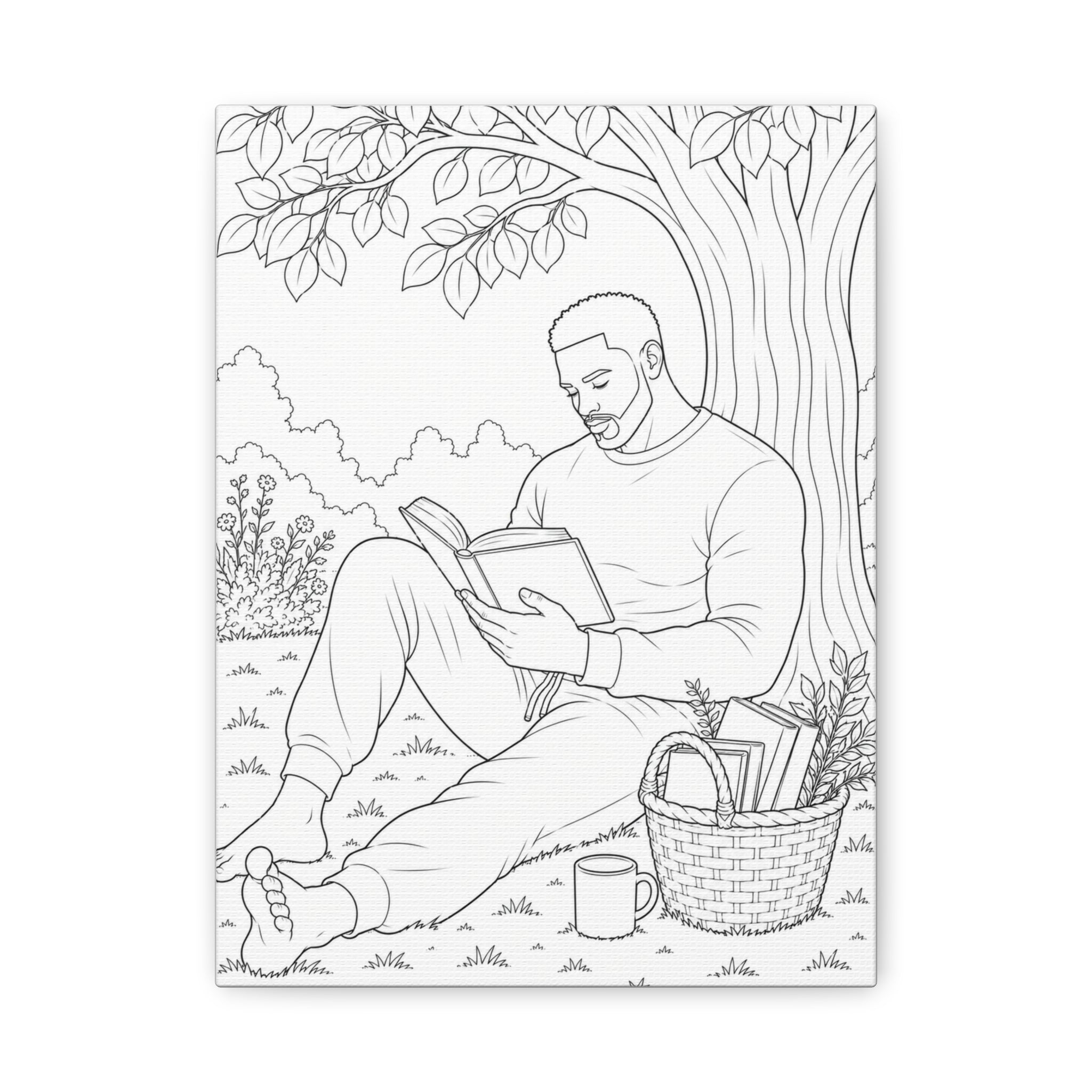Pages & Peace (Fade) | Paint & Sip Canvas