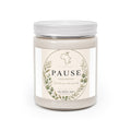 Pause Unscented Soy Candles with White Lid, 9oz