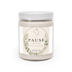 Pause Unscented Soy Candles with White Lid, 9oz