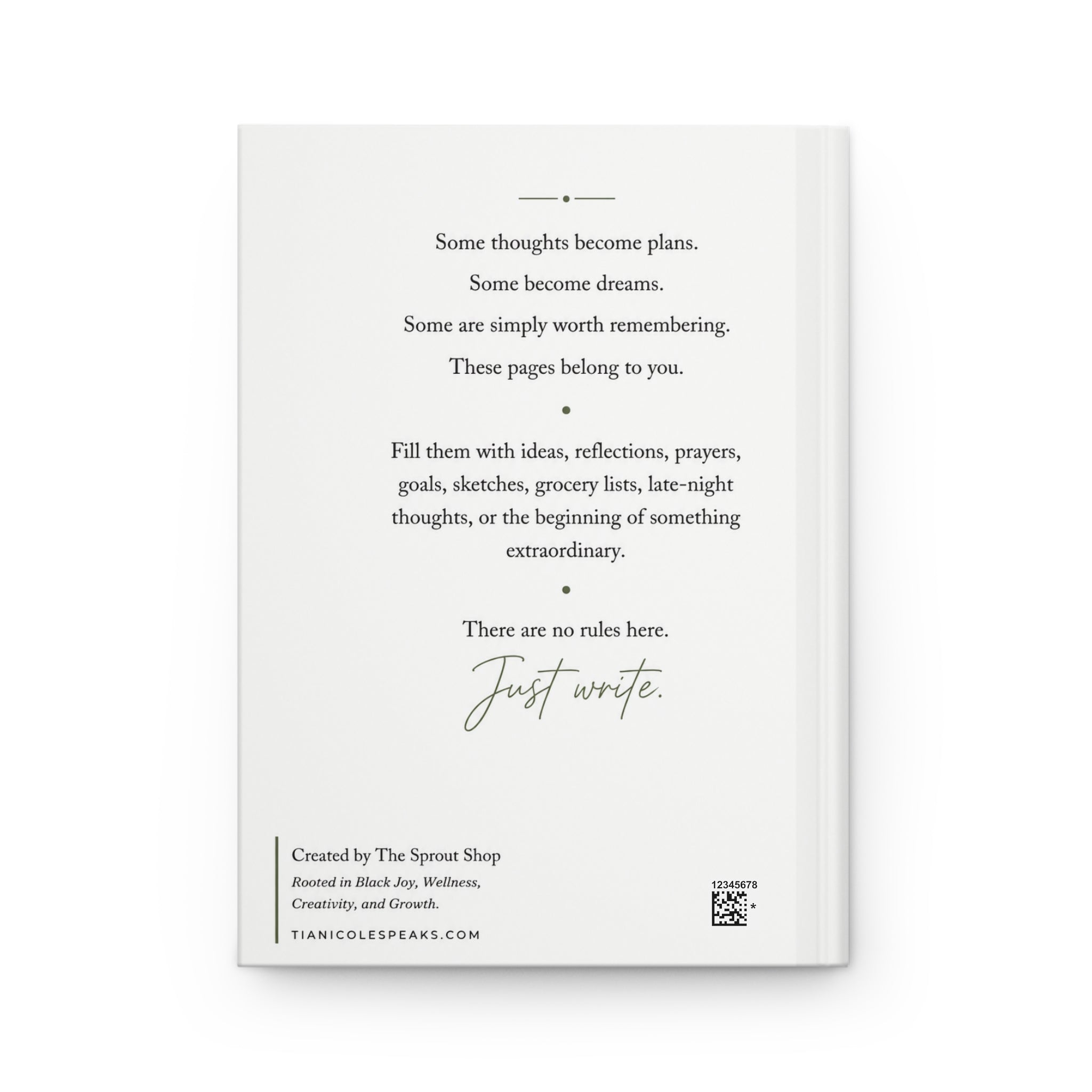 Random Thoughts Hardcover Journal Matte
