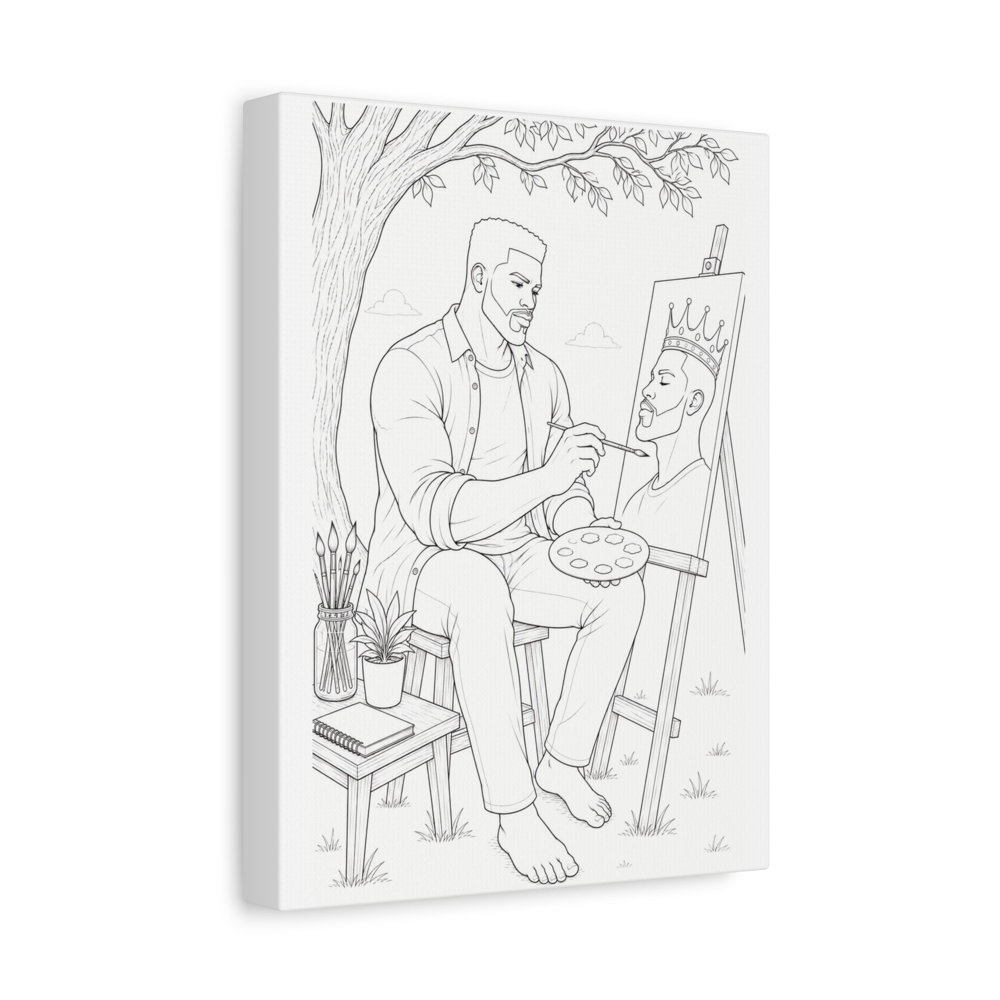 The Artist's Retreat (Box Taper) | Paint & Sip Canvas