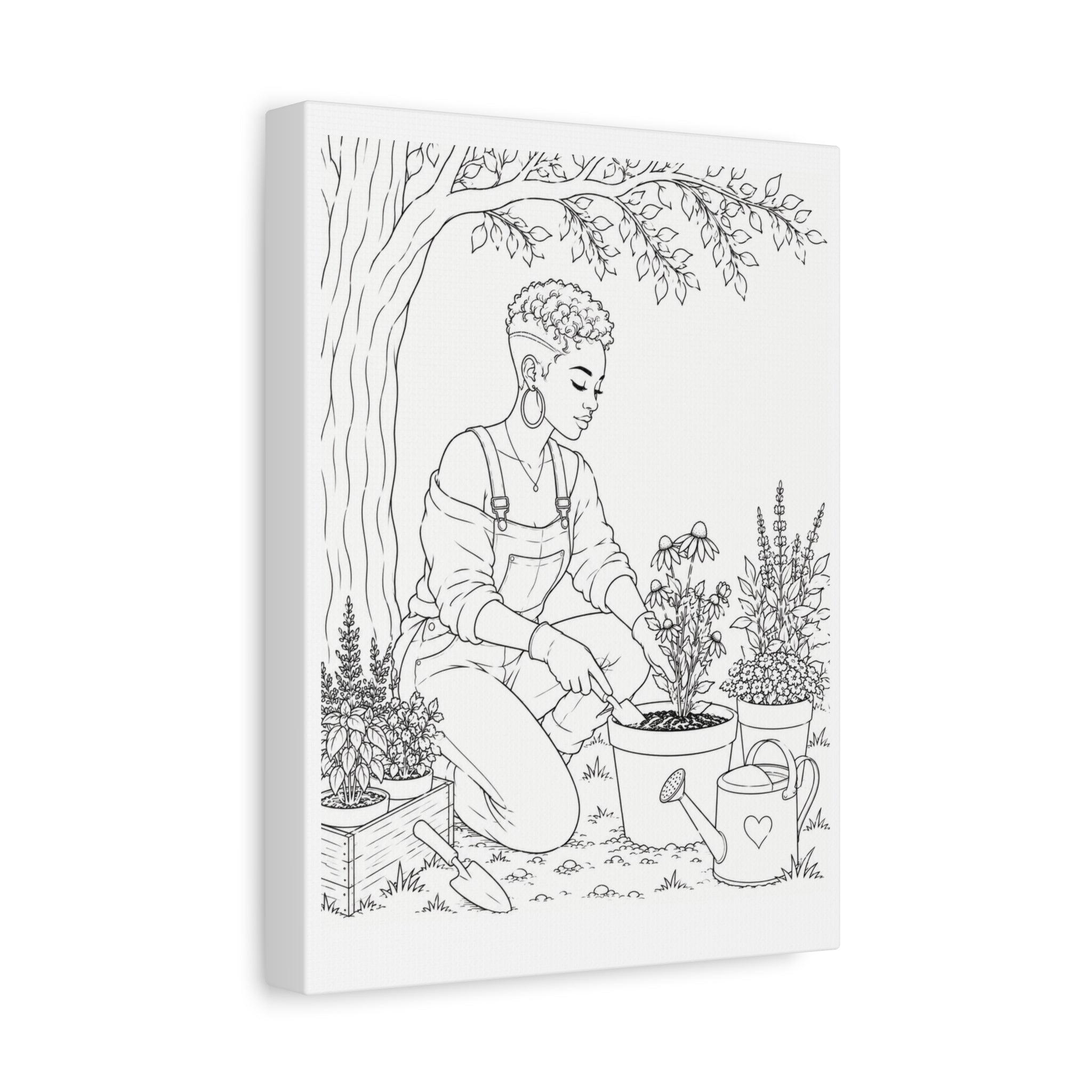 Peaceful Garden (Pixie) | Paint & Sip Canvas