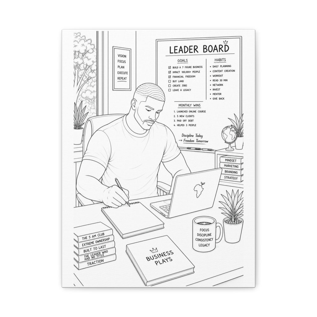 Blueprints & Big Dreams (Fade) | Paint & Sip Canvas