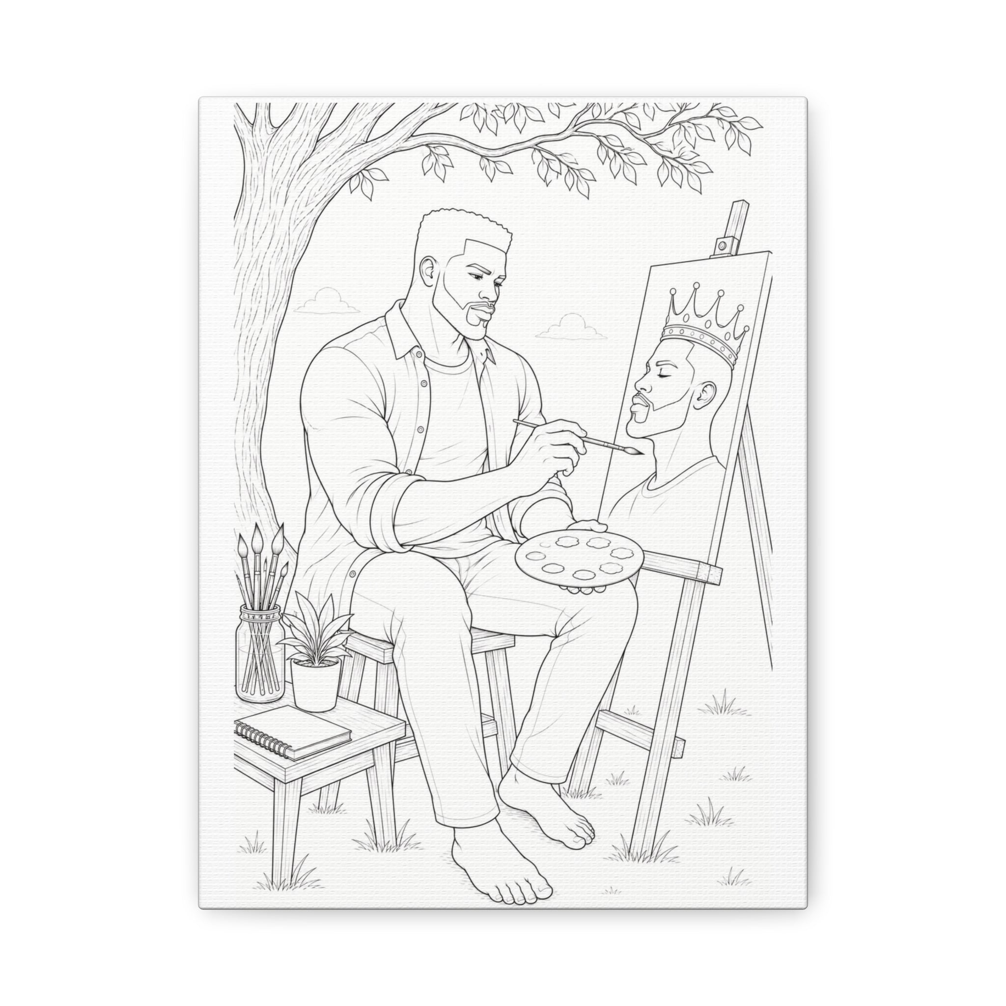The Artist's Retreat (Box Taper) | Paint & Sip Canvas