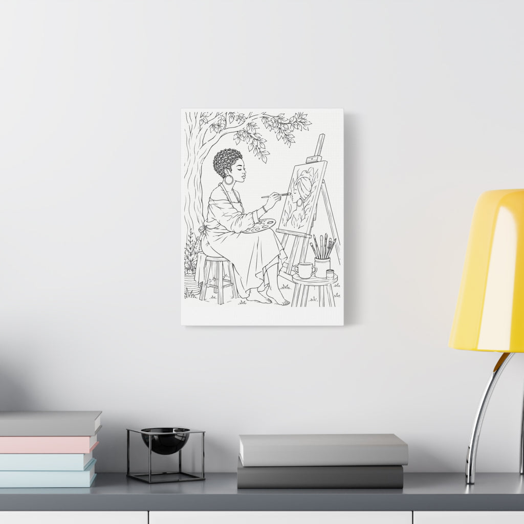 Artist Under the Tree (Pixie) | Paint & Sip Canvas