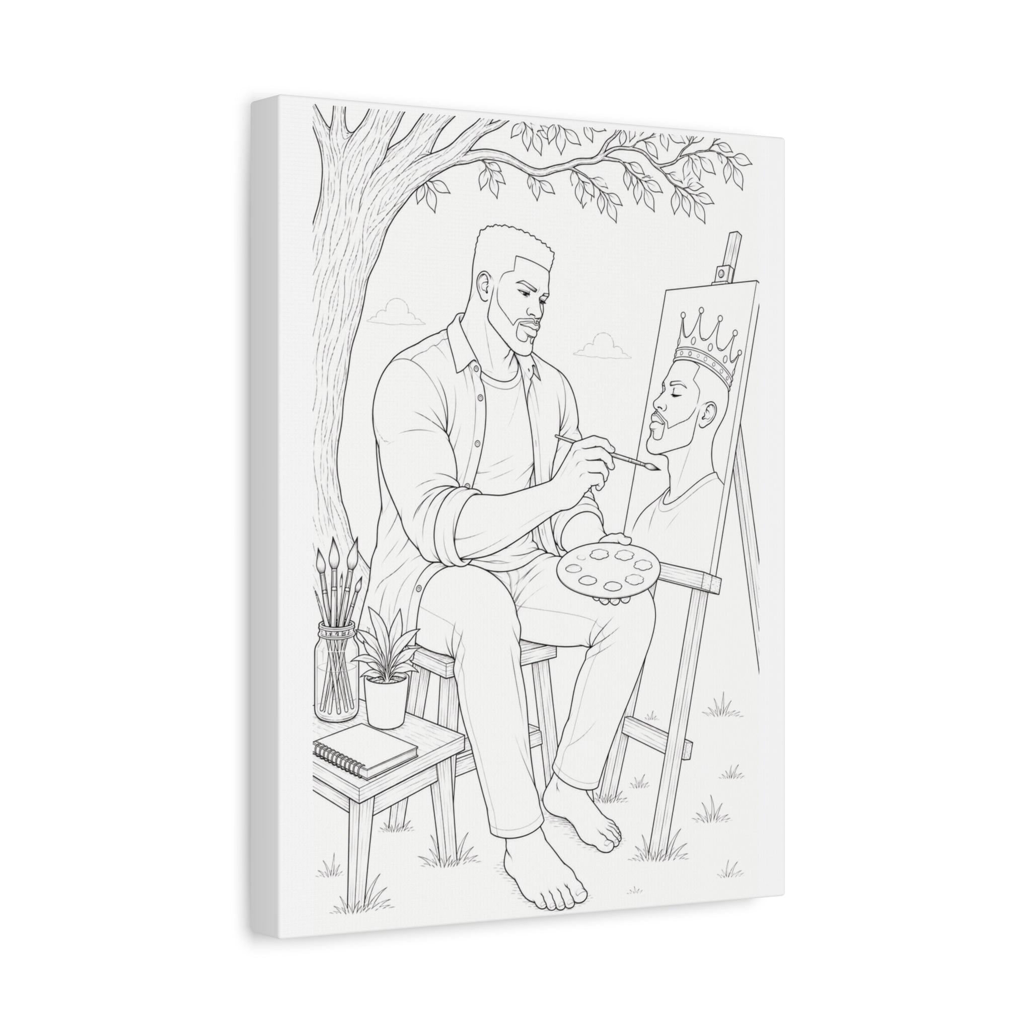 The Artist's Retreat (Box Taper) | Paint & Sip Canvas